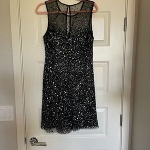 GUiLIA DRESS WITH SEQUINS IN BLACK SIZE 14 NWOT (129)